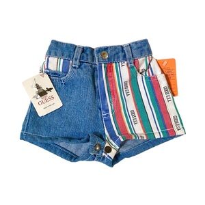 VINTAGE BABY GUESS SNAP CROTCH GUESS USA BLOOMERS, SIZE 12 MONTH NWT